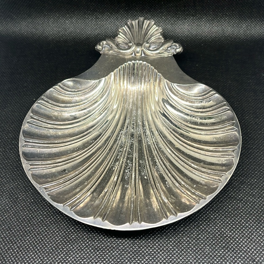 Sheffield SilverPlate Shell trinket dish Reproduction Design 1700-1800